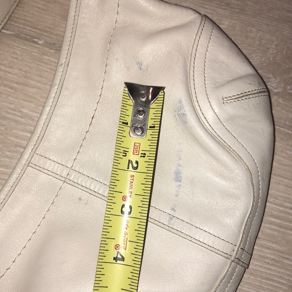 Coach bag, off-white leather - Picture 3 of 8